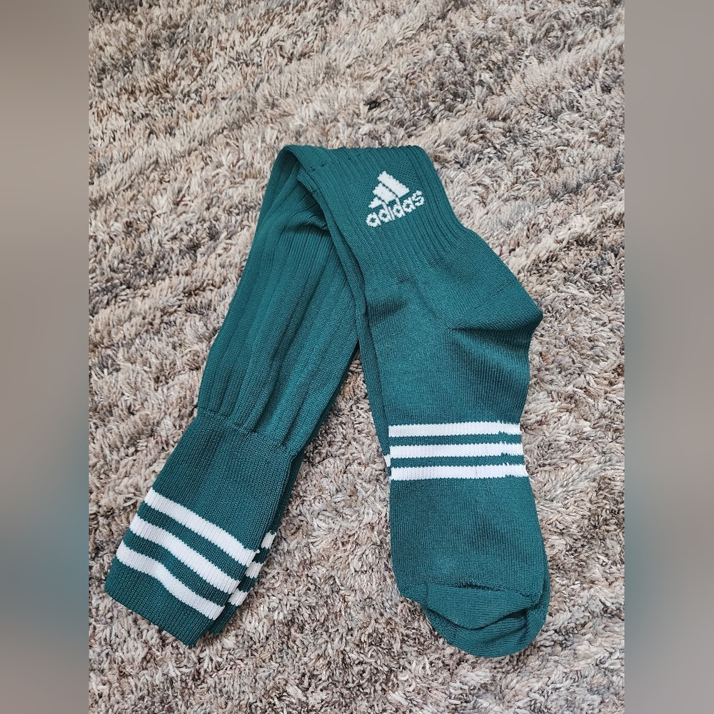 Adidas Men's Green Crew Socks